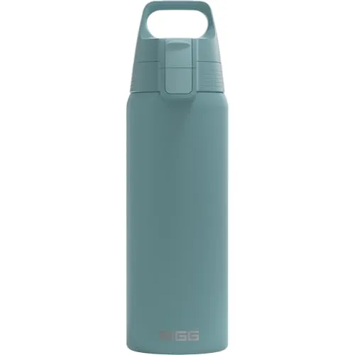 Sigg Edelstahl Trinkflasche Shield ONE - Auslaufsicher & Leicht - 0.75 L - Praktische Edelstahl Trinkflasche mit ONE-Verschluss für einhändiges Trinken. Ideal für Sport und Outdoor-Aktivitäten. Robustes Material und leicht zu reinigen – die perfekte Alternative zu Einwegflaschen!