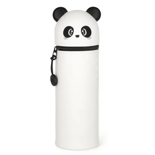 Legami Kawaii Federmäppchen & Stifteköcher 2-in-1 Panda - Federmappen & Schlamperrollen aus hochwertigem Silikon im niedlichen Panda-Design, perfekt für Schule und Büro, bietet Platz für Stifte und mehr.