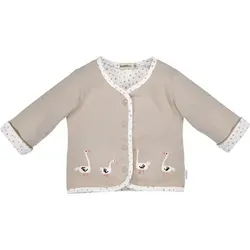BONDI Baby Wendejacke "Gänschen" 93955 | Cappuccino Größe: 56 - Wendejacke von BONDI Kidswear, vielseitig tragbar in Uni oder mit Gänschen. Der elastische Jerseystoff und die Krempelärmel sorgen für Komfort und längere Nutzung. Perfekt für kleine Entdecker!