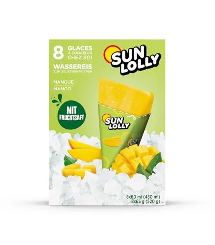 Sun Lolly Mango, Wassereis, 8 Packungen 5,08€/1l