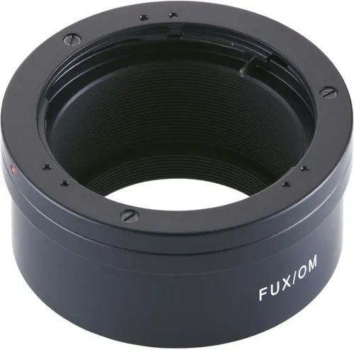 Novoflex Adapter OM-Optik für Fuji X-Kamera - Telekonverter für Kameras, ermöglicht die Verwendung von OM-Objektiven an Fuji X-Kameras für kreative Fotografie mit hoher Bildqualität.