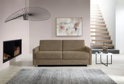 Bali Schlafsofa JUNARA, Dauerschläfer mit zweigeteiltem Lattenrost, 160er u. 180er Breite, 2 Matratzenvarianten