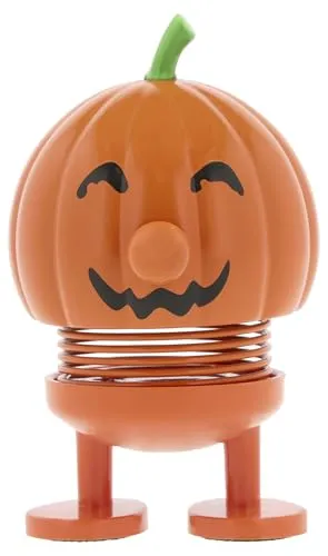 Hoptimist Dekofigur Halloween Pumpkin - Figuren, Skulpturen & Statuen, witzige Wackelfigur aus Kunststoff in leuchtendem Orange, perfekt für festliche Halloween-Dekoration.