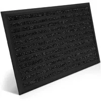 bomoe Fußmatte Außen 40x60 cm – Rutschfest und Rostfrei - Robuste 40x60 cm Fußmatte aus 100% Aluminium mit rutschfester Gummirückseite. Ideal für Innen- und Außenbereich, hält Schmutz fern und ist einfach zu reinigen.