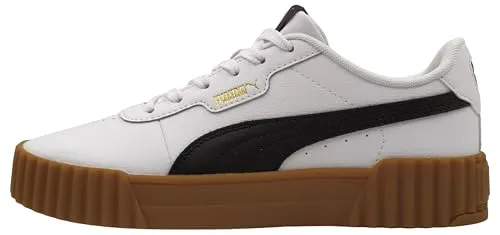 PUMA Carina 3.0 Sneakers Damen – Schwarz-Weiß, Gr. 37 - Sneaker im klassischen 80er-Jahre Tennis-Stil mit lässiger Note, ideal für den Alltag. Hochwertiges Leder und Synthetik sorgen für Komfort und Langlebigkeit.