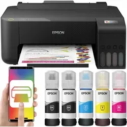 EPSON ECOTANK L1250 - Wi-Fi Farb-Drucker für kostengünstiges Drucken - Drucker für A4 mit Wi-Fi, ideal für hohe Druckvolumen und bis zu 7.500 Seiten mit einer Tintenfüllung. Perfekt für Zuhause und kleine Büros.
