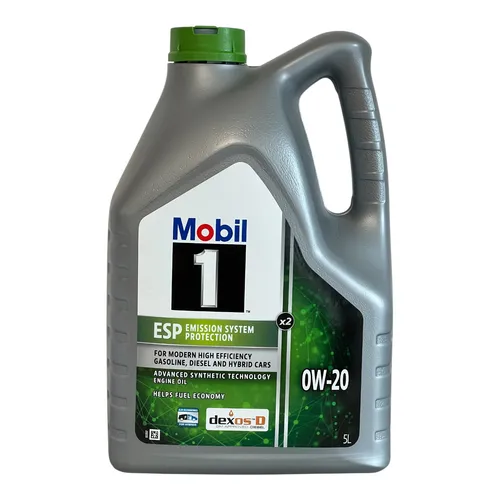 Motoröl MOBIL ESP Formula 0W20 5L - Hochleistungsöl für Motoren - Motoröl der Kategorie Motoröle, bietet exzellente Motorleistung und schützt vor Verschleiß. Ideal für moderne Fahrzeuge mit hohen Anforderungen.