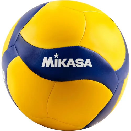Mikasa Volleyball V360W Größe 5 - Gelb/Blau - Indoor-Trainingsball mit weicher PU-Oberfläche für exzellentes Ballgefühl. Ideal für Erwachsene, robust und langlebig für intensives Training.