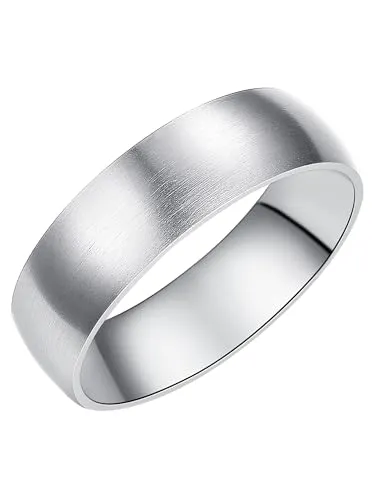 True Rebels Herren-Ring Edelstahl silber - Stilvoller Männerschmuck - Eleganter Herrenring aus mattiertem Edelstahl, ideal für den täglichen Gebrauch. In fünf Größen erhältlich für optimalen Tragekomfort. Perfekt als Freundschaftsring oder Geschenk in ansprechender Verpackung.