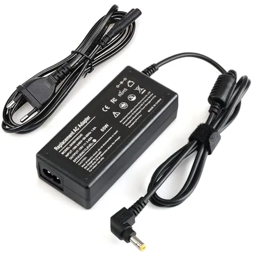 BIUBOTY 65W 19V Laptop Netzteil Ladegerät Kompatibel mit ASUS F555L F550 X550C X555L R556L R510L Toshiba Satellite C55 C50 Fujitsu Lifebook E753 E743 Medion Akoya E6214 E7226 5,5 x 2,5mm Ladegerät