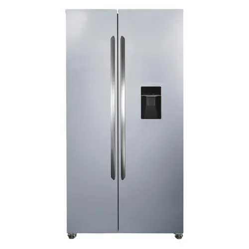 PKM Side-by-Side KS6.12D - NoFrost Kühlschrank mit Wasserspender - Kühlschrank Side-by-Side mit 439 L, NoFrost-Technologie für wartungsfreies Abtauen, Holiday-Modus und Touch Control für einfache Bedienung.