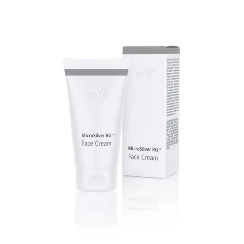 CNC Cosmetics Gesichtspflege MicroSilver BG Face Cream - Feuchtigkeitscreme mit 50 ml, ideal für trockene und empfindliche Haut. Beruhigt, gleicht aus und stärkt die Hautbarriere für spürbar mehr Wohlbefinden.