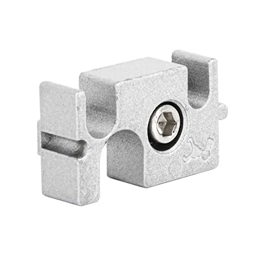 SCHMIDT systemprofile 10x Halter Nut 8 Aluminium Profil-Halterung - Förderer & Kunststoffröllchen, 10 Stück Aluminium Halterung für optimale Fördersystem-Lösungen, einfach in Nut 8 einzuschieben, ideal für Rollenbahnen und Transportbänder.