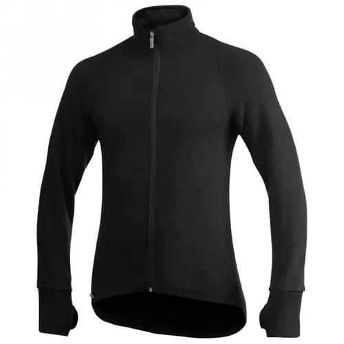Woolpower Jacke 600 black S - Funktionsjacke aus 600 g/m² Merinowolle, ideal für hohe Isolierung und Komfort, auch als Basisschicht tragbar. Perfekt für Outdoor-Aktivitäten!