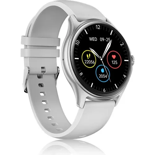 Niceboy Pixel 2 Smart Watch Arctic Silver - Smartwatch & Fitnesstracker für Unisex, überwacht Bewegungsaktivität und biometrische Daten, ideal für einen gesunden Lebensstil und eleganter Begleiter.