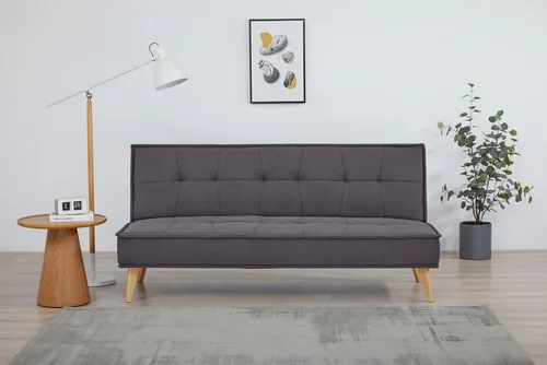 INOSIGN Schlafsofa MENDOTA 181 cm - 3-Sitzer mit Schlaffunktion - Sofa mit verstellbarer Rückenlehne und Klappmechanismus, ideal für flexibles Wohnen und Übernachtungsgäste. Hochwertiger Webstoff in anthrazit.