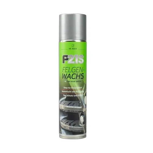 DR. WACK P21S Felgen-Wachs 400 ml - Hochwertiger Felgenschutz mit Abperleffekt - Autopflege & Motorradpflege - Der langanhaltende Abperleffekt schützt vor Bremsabrieb und Feuchtigkeit, während der Easy-to-Clean-Effekt die Reinigung der Felgen erheblich erleichtert.