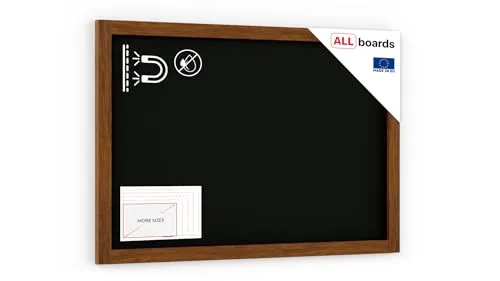 ALLboards Magnetische Kreidetafel 90x60cm - Kreidetafeln aus kratzfester HDF-Faserplatte mit lackiertem Holzrahmen, ideal für Gastronomie und kreative Anwendungen. Einfache Montage und vielseitig einsetzbar!