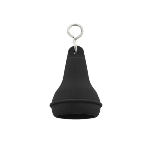 CombiCraft Hotel Schlüsselanhänger Mayfair Schwarz mit offenem Boden, pro 5 Stück, 41x70mm, mit gedrehtem S-Haken- Ideal für den Hotelbereich