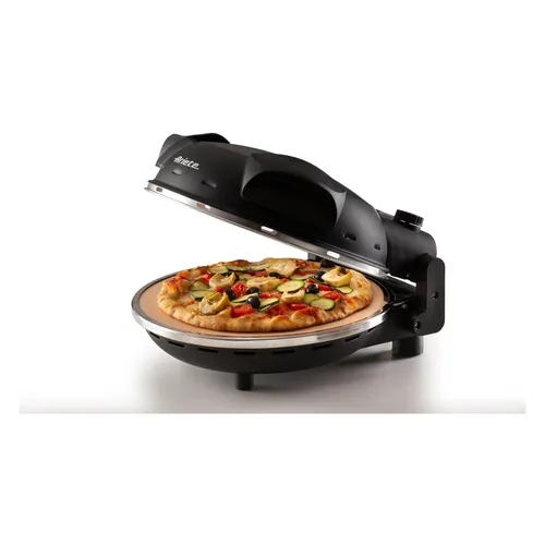 Pizza da Gennaro Ariete 917 - Schwarz - Grill für neapolitanische Pizza, mit 400 °C und feuerfestem Stein für perfekte Ergebnisse in nur 4 Minuten.