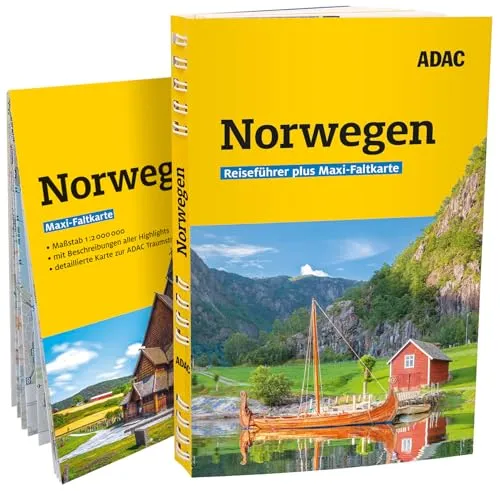 ADAC Reiseführer plus Norwegen: Mit Maxi-Faltkarte und praktischer Spiralbindung