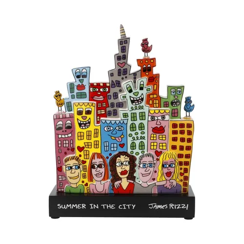 Goebel Figur " SUMMER in the City " James Rizzi  - groß - H 35,5 cm - NEU - OVP