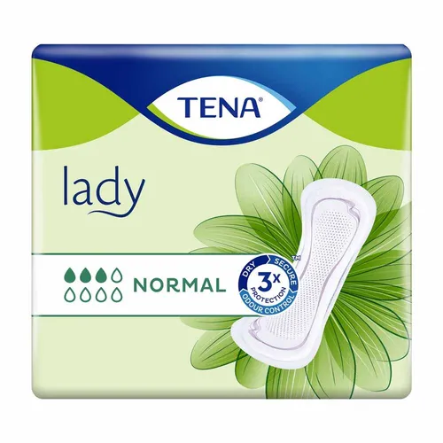TENA Lady Normal, 30 Stück - Inkontinenzeinlagen für Frauen mit mittlerer Harninkontinenz, bieten dreifachen Schutz vor Auslaufen, Gerüchen und Hautirritationen für ein sicheres und komfortables Gefühl im Alltag.