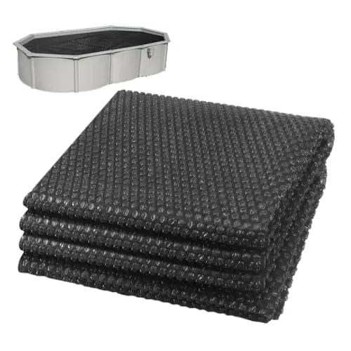 VOUNOT® Pool Solarabdeckplane Rechteckig 600x400 cm - Poolzubehör mit effizienter Solarheizung, schützt vor Schmutz und verlängert die Badesaison durch wärmespeicherndes Material.