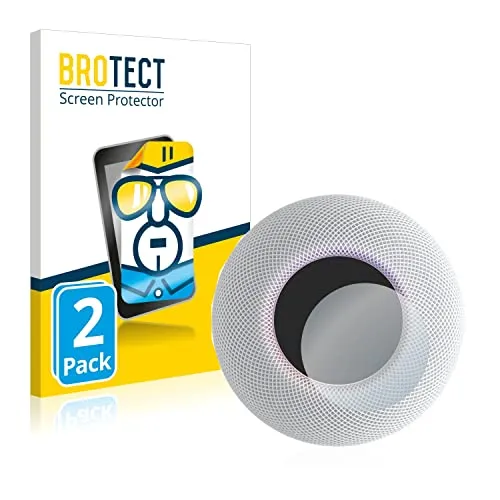 BROTECT 2 Stück Schutzfolie für Apple HomePod mini Displayschutz Folie Made in Germany, Ultra-Klar
