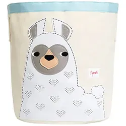 Sprouts Aufbewahrungskorb "Lama" in Creme - Praktischer Wäschekorb für Kinderzimmer - Hochwertiger Aufbewahrungskorb aus Baumwolle und Polyester, ideal für das Kinderzimmer. Platzsparend faltbar und schafft spielerisch Ordnung. Vielseitig einsetzbar für Spielzeug oder Wäsche.