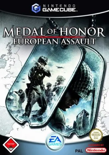 Medal of Honor: European Assault - Actiongeladenes GameCube Spiel, erlebe den Zweiten Weltkrieg aus der Perspektive eines Soldaten und meistere spannende Missionen.