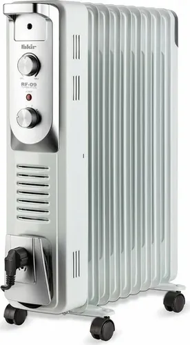 Fakir SDA Öl-Radiator RF 09 TURBO Plus pgr - Elektroheizungen mit 2300 W Heizleistung, mobiler Heizgerät mit Lüfterfunktion und Überhitzungsschutz für angenehme Wärme im ganzen Raum.