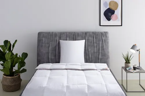 RIBECO Daunenbettdecke + Kopfkissen Richard, Bettwaren-Set in 135x200 oder 155x220 cm, Sommer oder Winter, Füllung: Daunen & Federn, Seit 105 Jahren überzeugt RIBECO durch Qualität