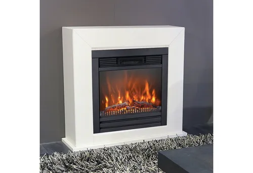 XARALYN Elektrokamin Adra mit Heizung - Eleganter Kaminumbau Adra mit elektrischem Kamineinsatz Lucius für gemütliche Atmosphäre und effiziente Wärme. Ideal für jedes Zuhause.