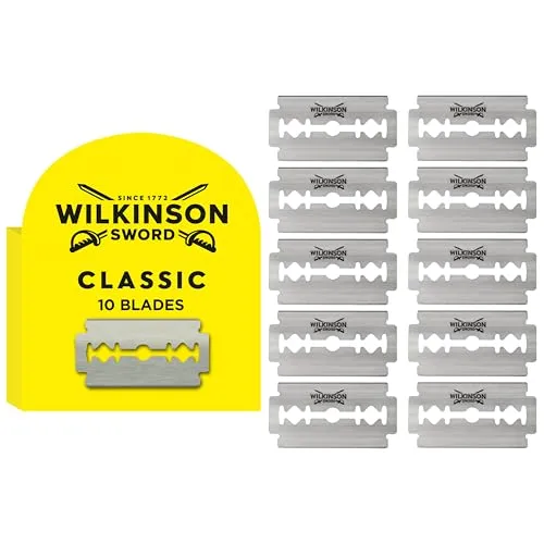 Wilkinson Sword Classic Rasierklingen 5 St. - Nassrasierer, 5 Ersatzklingen für eine perfekte und glatte Rasur, die die Haut schont und einfach auszutauschen ist.