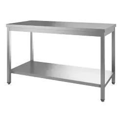 Gastro-Inox Edelstahl Arbeitstisch, Tiefe 600 mm 301.170 , Maße: (L x T x H) 1600 x 600 x 880 mm, mit Grundboden