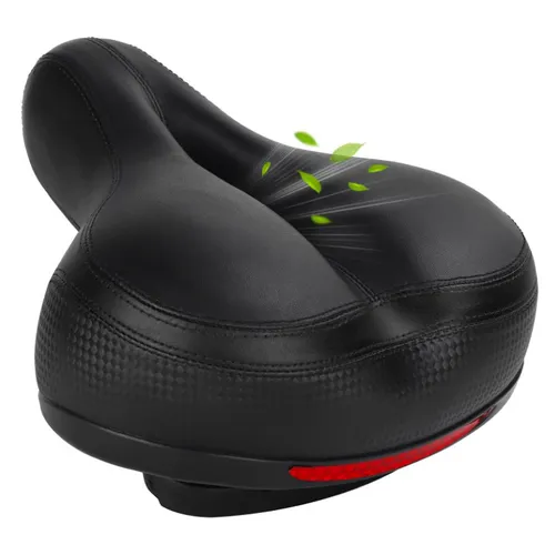TONBUX Fahrradsattel: Bequemer Gel-Sattel für Damen und Herren - Fahrradsattel mit ergonomischem Design, dämpfender Softgel-Polsterung und Sicherheitsreflektoren für mehr Komfort und Sichtbarkeit beim Radfahren.