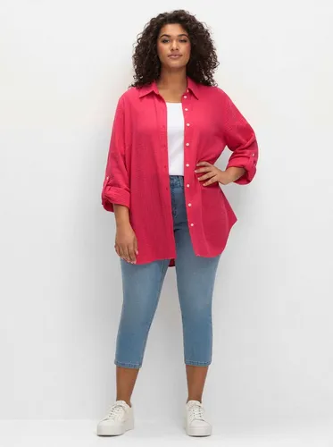 Sheego Klassische Bluse Hemdbluse Langarm