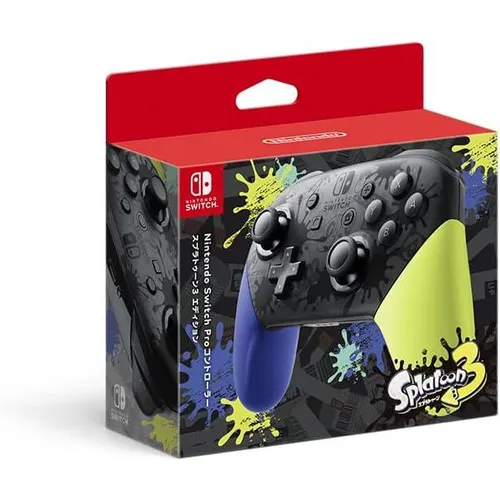 Nintendo Switch Pro Controller - Splatoon 3 Edition - Erlebe das Spiel in neuem Stil mit dem offiziellen Nintendo Switch Pro Controller, ideal für begeisterte Gamer und Fans von Splatoon 3.