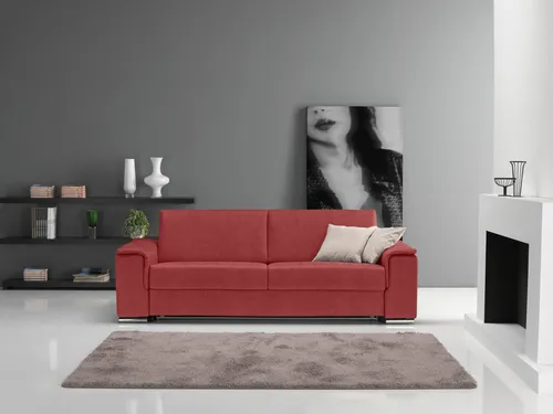Egoitaliano Schlafsofa Cecilia, modern & elegant, erstklassiger Sitzkomfort, Dauerschläfer, inkl. Matratze und hochwertigem Metallbettrahmen, toller Schlafkomfort
