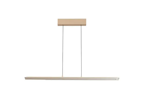 FISCHER & HONSEL LED Pendelleuchte TORVI - Hochwertige Pendelleuchte aus Sandbraunem Metall mit transparentem Glas, höhenverstellbar und dimmbar. Perfekt für stimmungsvolle Beleuchtung in jedem Raum.