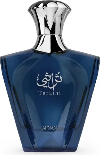 Afnan Turathi Homme Blue EDP 90 ml - Herrenduft mit erfrischenden Zitrusnoten und warmem Amber, ideal für aktive Männer, die Eleganz und Selbstbewusstsein ausstrahlen.