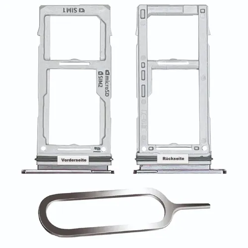 SAMSUNG GALAXY S10 / PLUS SIM KARTEN HALTER TRAY ADAPTER SLOT DUAL PRISM BLAU