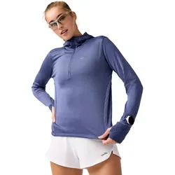 BROOKS Damen Kapuzensweat Notch Thermal Hoodie 3.0 - Shirts & Tops, leichte Thermoschicht für optimale Wärme und Atmungsaktivität beim Laufen in der Kälte.
