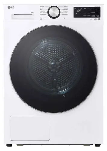 LG RT10X72W Wärmepumpentrockner mit AI Dry und ActiveSteam - 10 kg Fassungsvermögen, energieeffiziente Wärmepumpentechnologie. Smart Pairing für optimale Wäschepflege. Mit innovativem Sensor Dry für präzise Trocknung und Allergy Care Programm.
