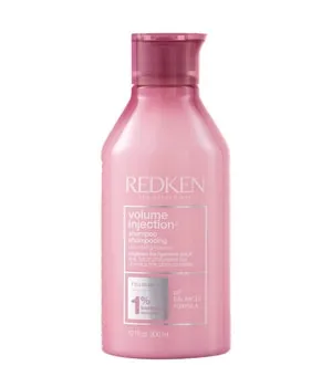 Redken Volume Injection Shampoo - Shampoo für feines Haar, sorgt für sofortiges Volumen und Fülle vom Ansatz bis zu den Spitzen. Leichte Formel reinigt gründlich, hebt die Haarwurzeln und verleiht Glanz.