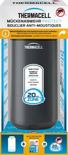 ThermaCell Insektenabwehrgerät Protect – Effektiver Mückenschutz - Insektenschutz: Wirkt zuverlässig gegen Stechmücken und Gelsen, ideal für den Außenbereich, ohne chemische Wirkstoffe.
