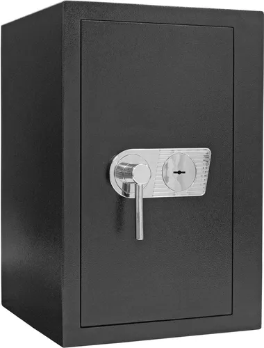 Profirst Wertschutzschrank EN1 Sigma 65 - Doppelbartschloss schwarz - Sichere Aufbewahrung im Profirst Wertschutzschrank mit EN 1 Einbruchsicherheit und bedingtem Feuerschutz. Ideal für wertvolle Dokumente und persönliche Gegenstände.