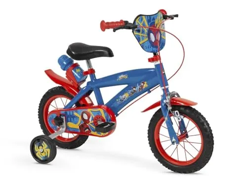 Kinderfahrrad Spidey 12 - Kinderfahrrad für kleine Spiderman-Fans, geeignet für Kinder ab 3 Jahren. Robuste Bauweise aus Eisen und ein cooles Design machen es ideal für aufregende Abenteuer!