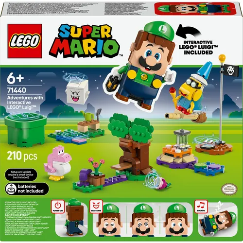 LEGO Super Mario Abenteuer mit interaktivem Luigi - Spannendes Spielset für Kinder ab 6 Jahren mit 4 Figuren und kreativen Herausforderungen